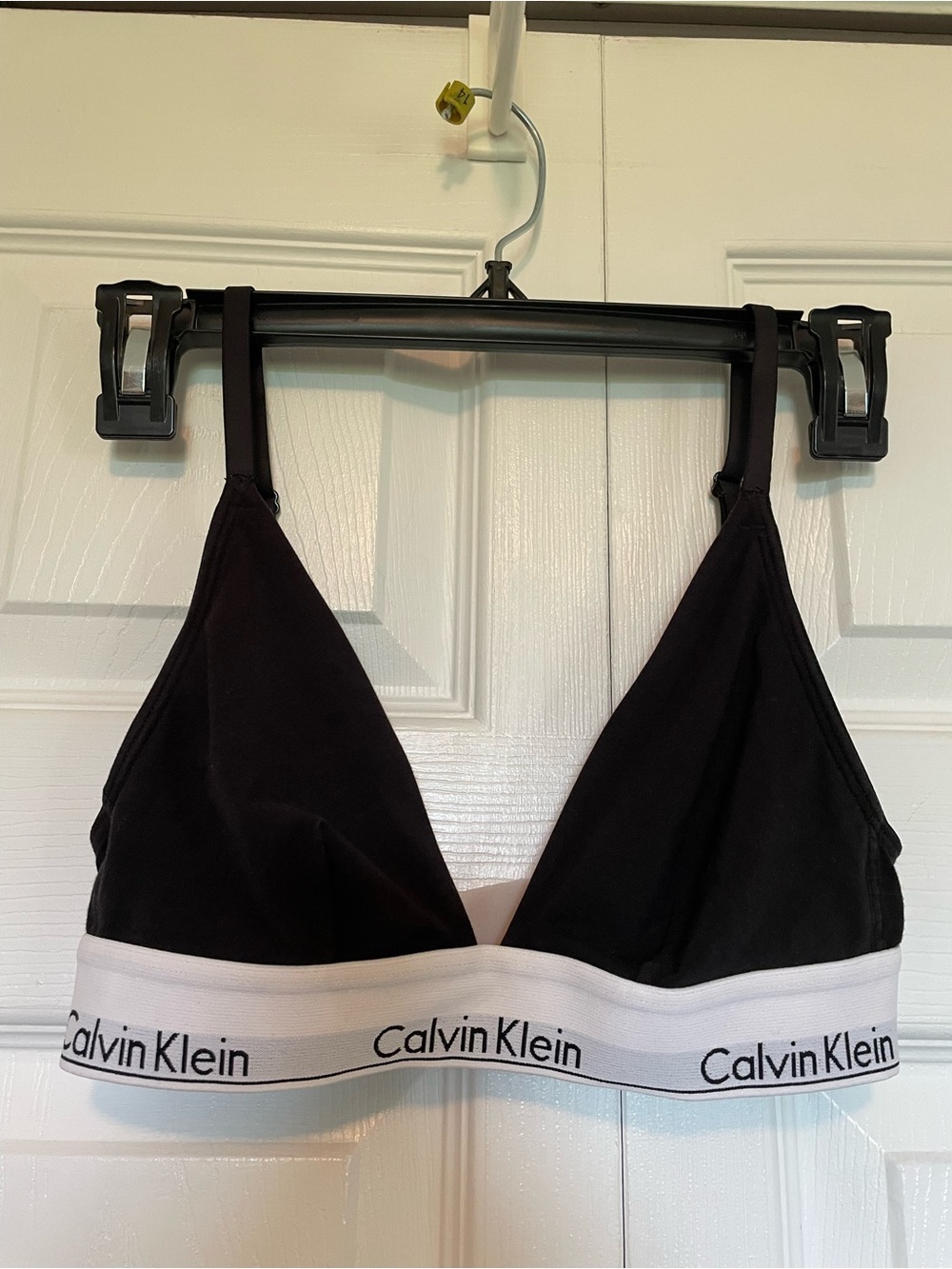Calvin Klein Women's Small Modern Cotton Triangle Bra - Black/White